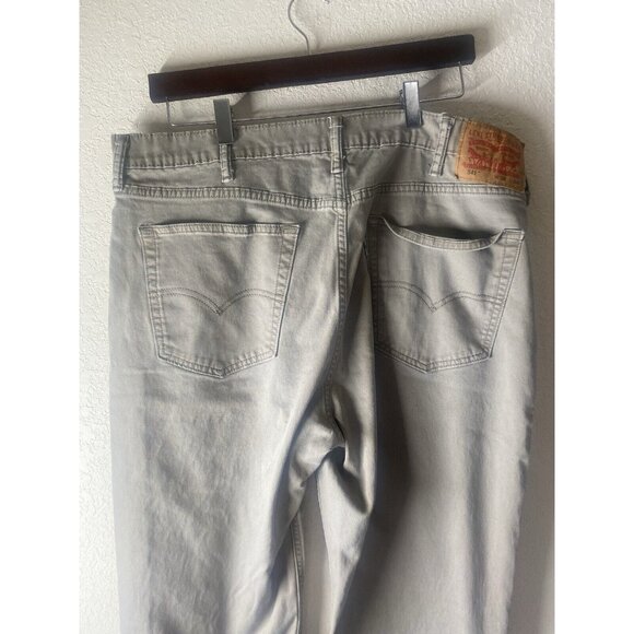 Levis 541 Athletic Fit Jeans Mens W38 L34 (37x30.5) Light Gray - Picture 6 of 10